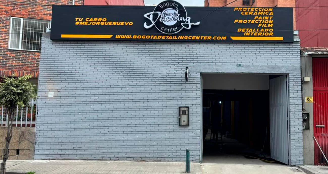 Esta es la fachada de la Bogota Detailing Center El Polo Calle 83 # 22a-31
